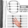 4 ft. x 100 ft. Black Plastic Fencing Roll for Construction Fencing, Pet Fencing and Event Fencing, 4 cm x 10 cm Mesh