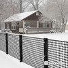 4 ft. x 100 ft. Outdoor Black Plastic Snow Fence with Opening Mesh Size 1.6" x 1.6"