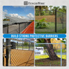 11.5 Gauge Galvanized Steel Chain Link Fence Kit w/Fence Fabric, Gate, Posts, Top Rails & Hardware, Multiple Options