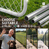 6ft. Height 9 Gauge Black Vinyl Coated Chain Link Fence Kit w/Fence Fabric, Gate, Posts, Top Rails & Hardware, Multiple Options