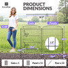 CAPHAUS Decorative Garden Fence with Gate, 29.5"H x 23.6"W No Dig Dog Fence Outdoor for Yard Garden Patio, Arched Rustproof Metal Garden Barrier Border, Temporary Animal Barrier