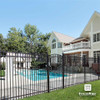 6FT Height X 5FT Width Heavy Duty Arched Decorative Fence Gate with Lock Attachment, Multiple Options