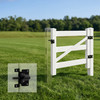 Vinyl Ranch Gate Kit with Gate Post, Hinges, Latch & Hardware, Multiple Options