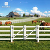 Vinyl Ranch Double Gate Kit with Gate Posts, Hinges, Latch, Hardware & Drop Rods, Multiple Options