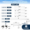 2-Rail Vinyl Ranch Fence Kit with 3ft H x 4ft W Gate, 5ft Posts & 8ft Rails, Multiple Options