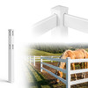 5ft Vinyl Ranch Corner Post with Cap, Multiple Options
