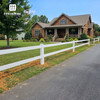 5ft Vinyl Ranch End Post with Cap, Multiple Options