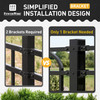 Heavy Duty Panel Line Brackets for Metal Steel Posts, Multiple Options