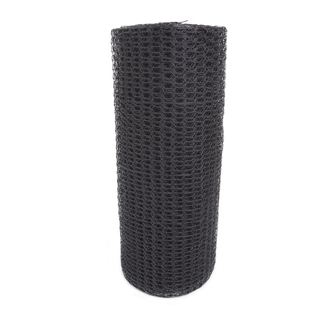 16 Gauge Black Vinyl Coated Hex / Poultry Netting Mesh 1.5 (3 ft. x 150  ft.) - FencerWire