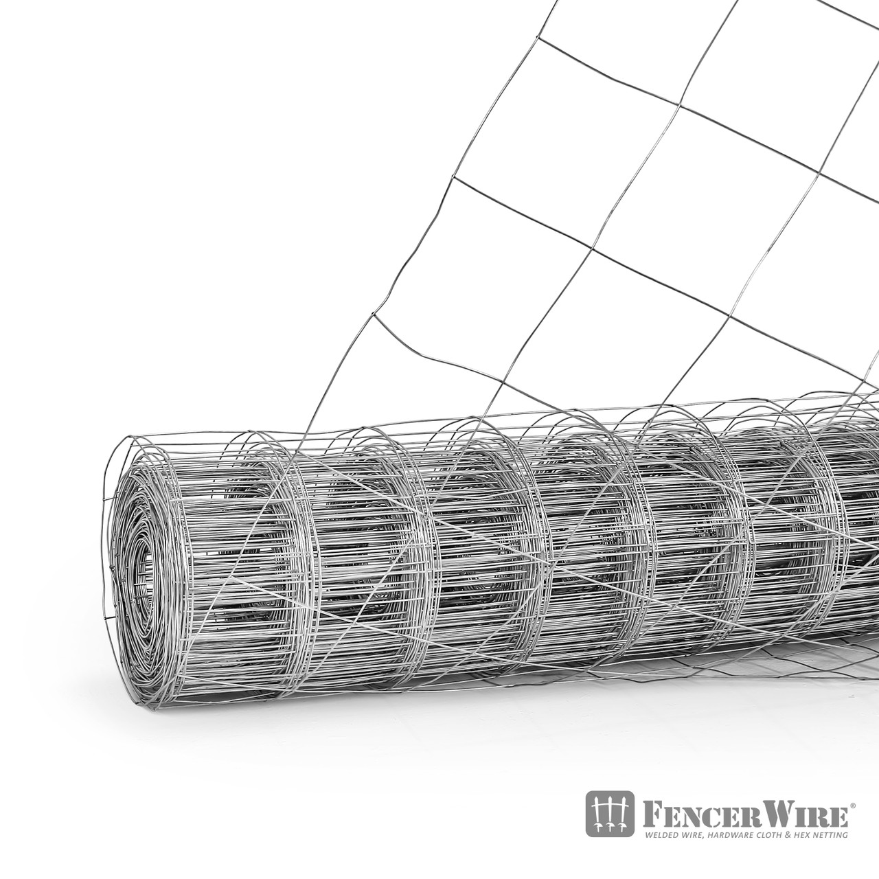 Fencer Wire 16 Gauge Galvanized Welded Wire Mesh Size 4 inch by 4 inch (5  ft. x 100 ft.) - FencerWire