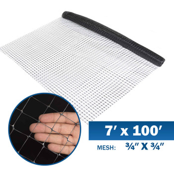 Fencer Wire Deer and Animal Fence Barrier Netting 7 ft. x 100 ft. with Mesh Size 3/4" (Light)