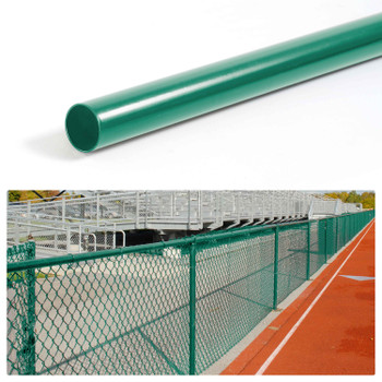 10FT Dia. 1-5/8" Fencing Top Rail, Green Powder Coated Galvanized Pipe for Chain Link Fence, Multi-options