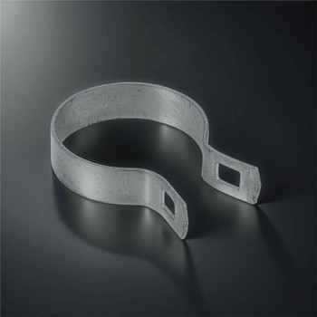 Silver Galvanized Brace Band for 2-3/8" Outside Diameter Post with Bolt & Nut, Multi-options