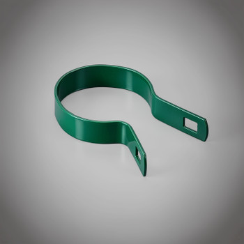Green Galvanized Tension Band for 2-3/8" Outside Diameter Post with Bolt & Nut, Multi-options