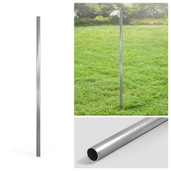 6/7/8 FT Galvanized Chain Link Fence Line Round Post, Line Post with 1-7/8” Outside Diameter, Multi-options