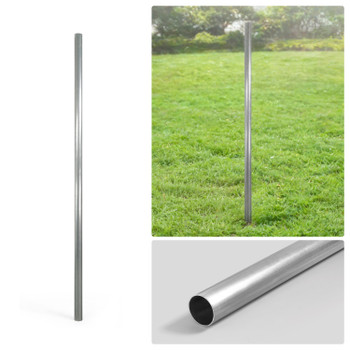 6/7/8 FT Galvanized Chain Link Fence Terminal Post, Terminal Post with 2-3/8” Outside Diameter, Multi-options