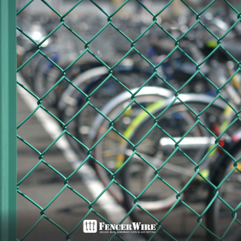 6/7/8 FT Green Chain Link Fence Terminal Post, Terminal Post with 2-3/8” Outside Diameter, Multi-options