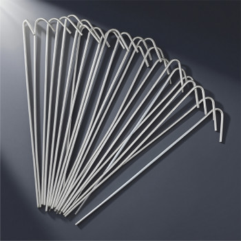 6.5 Inch 150 PCS 12.5 Gauge Heavy Duty Chain Link Wire Ties, Fence Metal Slats Hook Tie Wires, Garden, Dog, Animal Fencing Hardware Parts, Silver