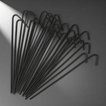 6.5 Inch 150 PCS 10 Gauge Heavy Duty Chain Link Wire Ties, Fence Metal Slats Hook Tie Wires, Garden, Dog, Animal Fencing Hardware Parts, Black