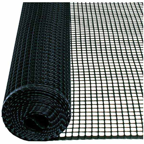 Black Plastic Hardware Net 3 ft. x 15 ft. & Mesh 0.5" x 0.5 " 