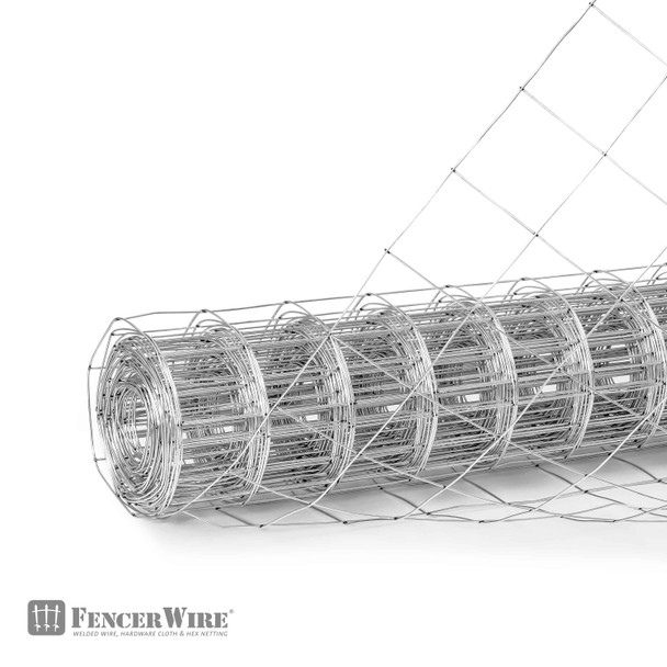 Welded Wire Fence 12.5 Gauge, Galvanized Welded Fence Wire Roll, Mesh Size 4-Inch x 4-Inch
