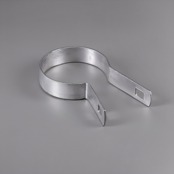 Silver Galvanized Tension Band for 2-3/8" Outside Diameter Post with Bolt & Nut, Multi-options