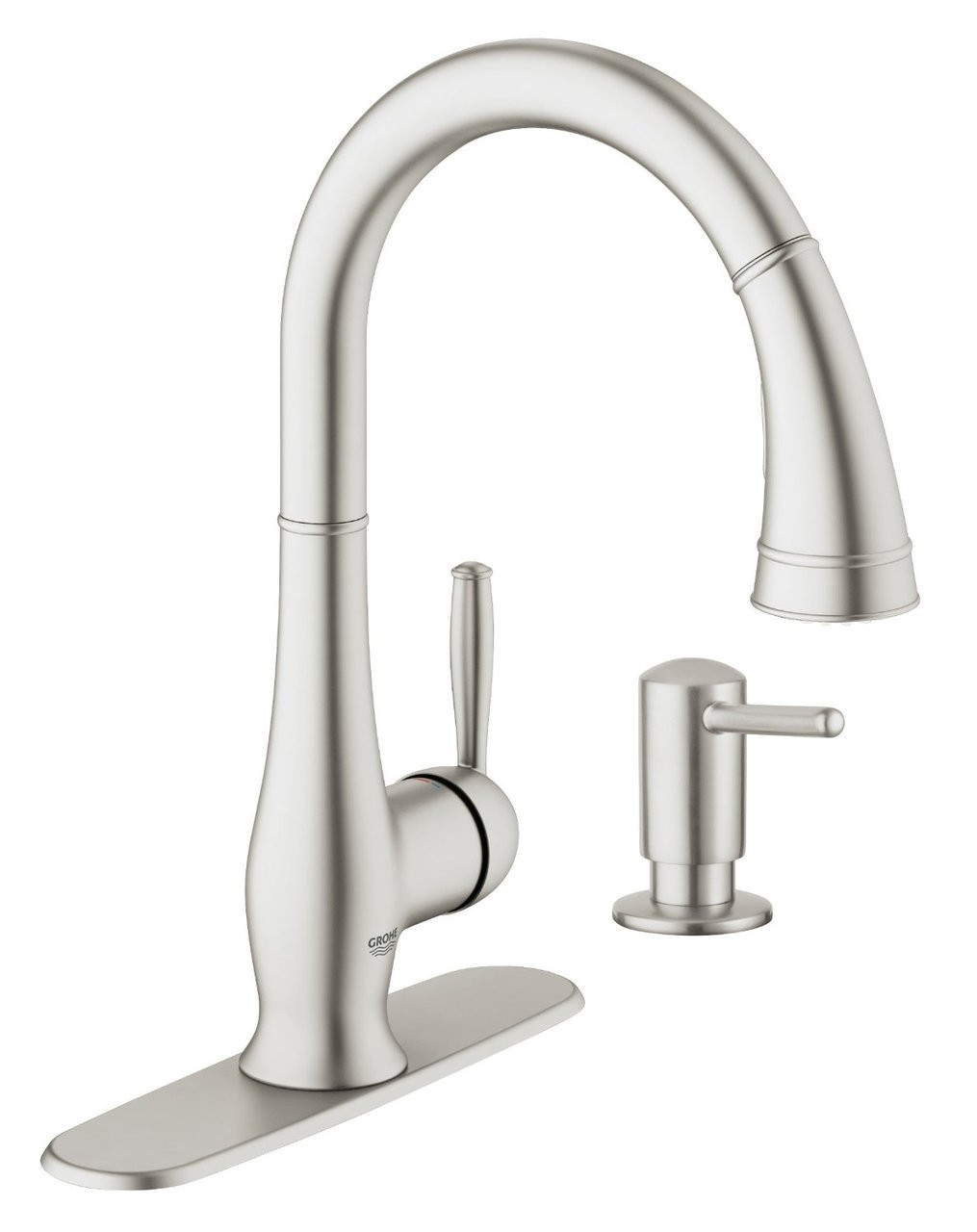 Grohe Wexford Single Lever Sink Mixer 1 2 And Soap Dispenser Combo Royal Bath Place