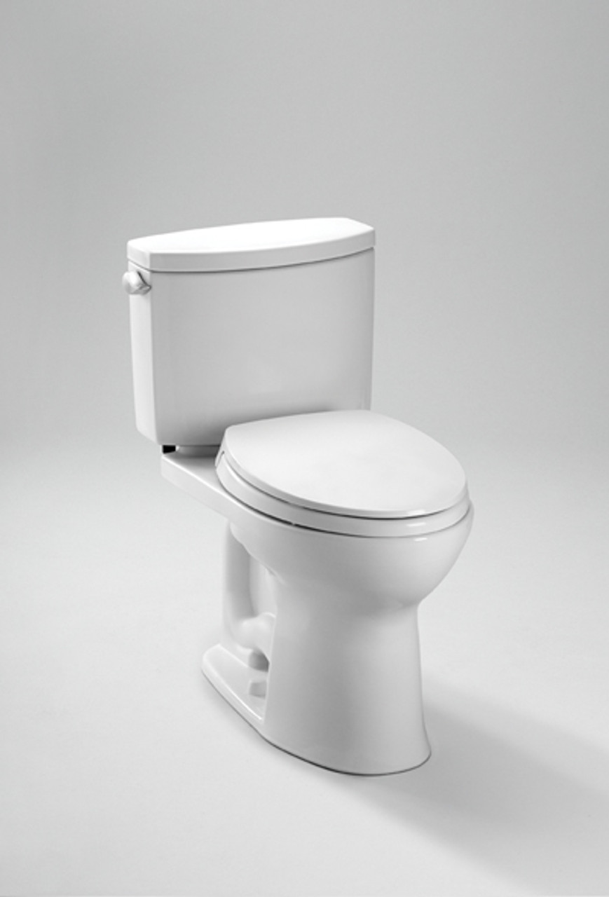 Toto Drake II Two-Piece Toilet, 1.28 GPF, Elongated Bowl - Royal Bath Place