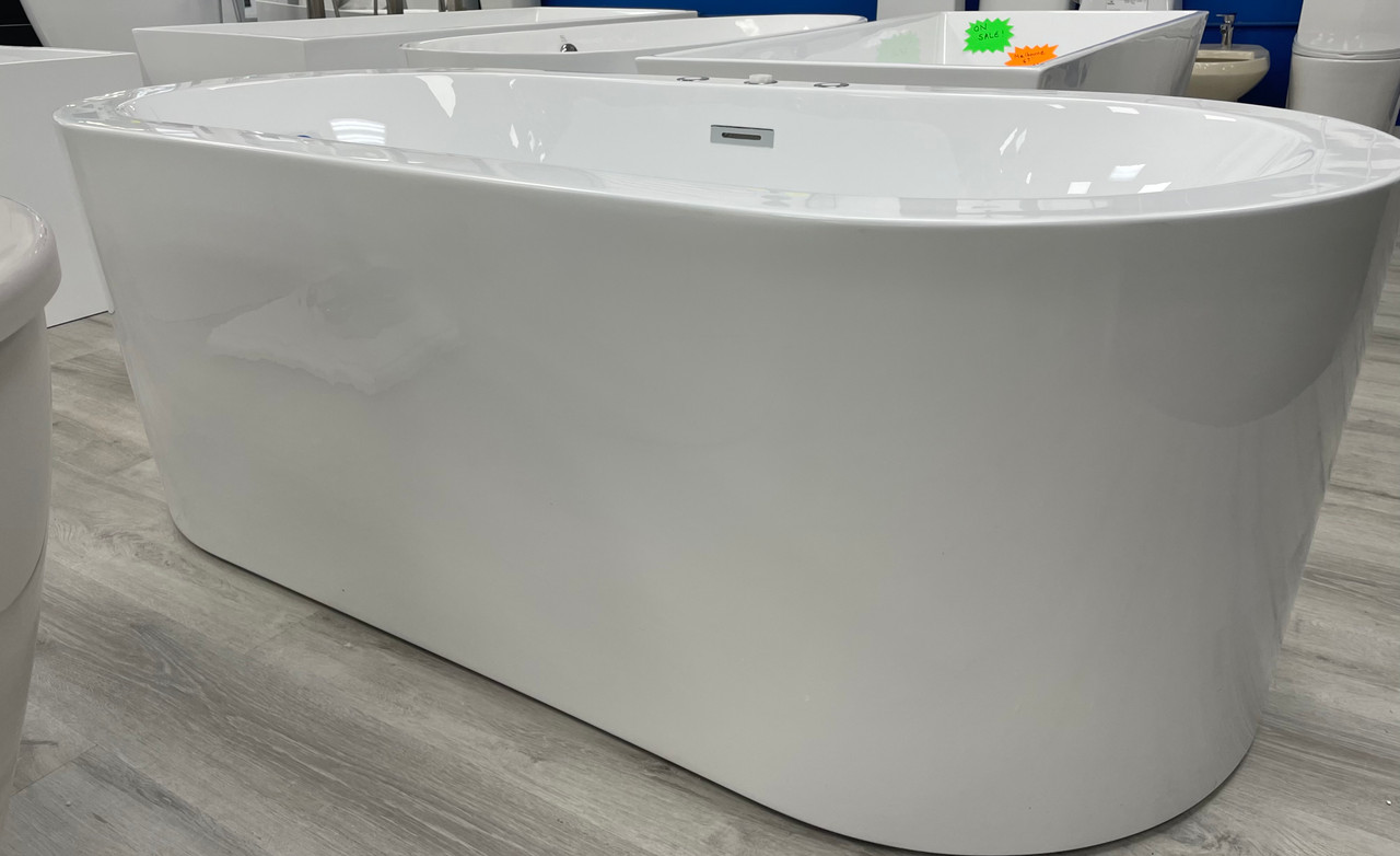 Chicago Freestanding Combo Whirlpool/ Air Bubble Bath tub 67" Royal