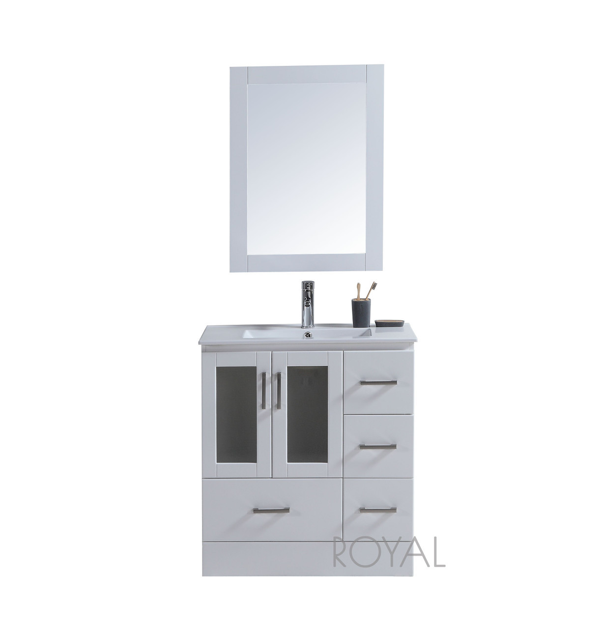 Pompano 32 Gray Bathroom Vanity