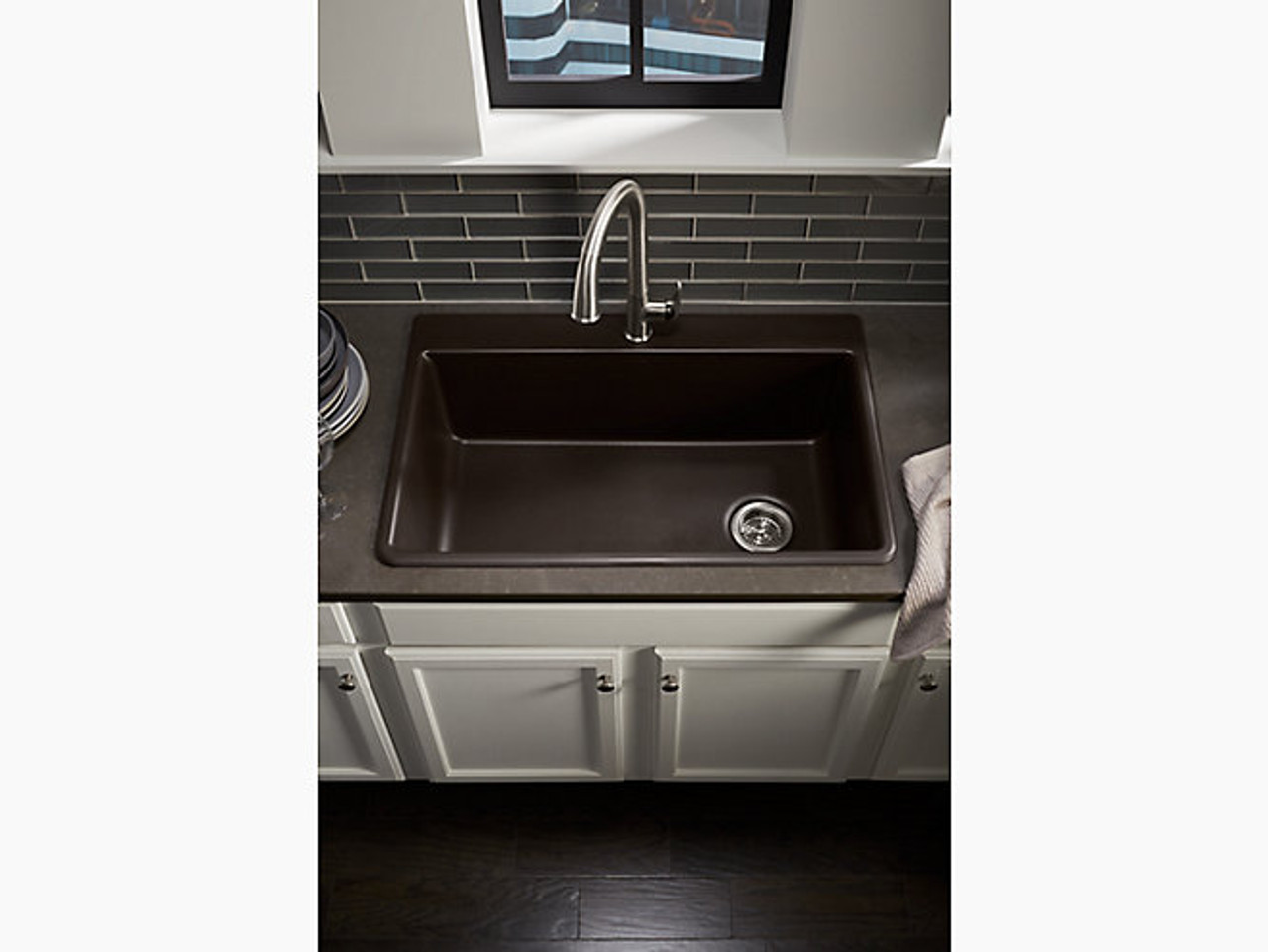 kohler kennon kitchen sink brown