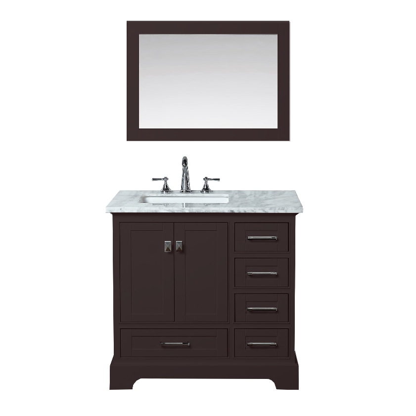 Columbia 36" Espresso Bathroom Vanity Royal Bath Place