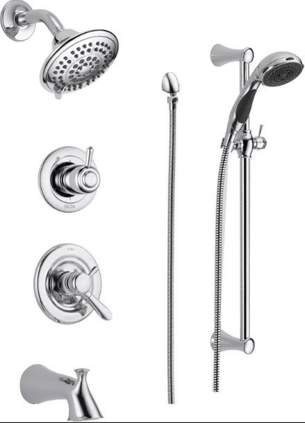 Delta Monitor 17 Series Pressure Balanced Tub and Shower System with