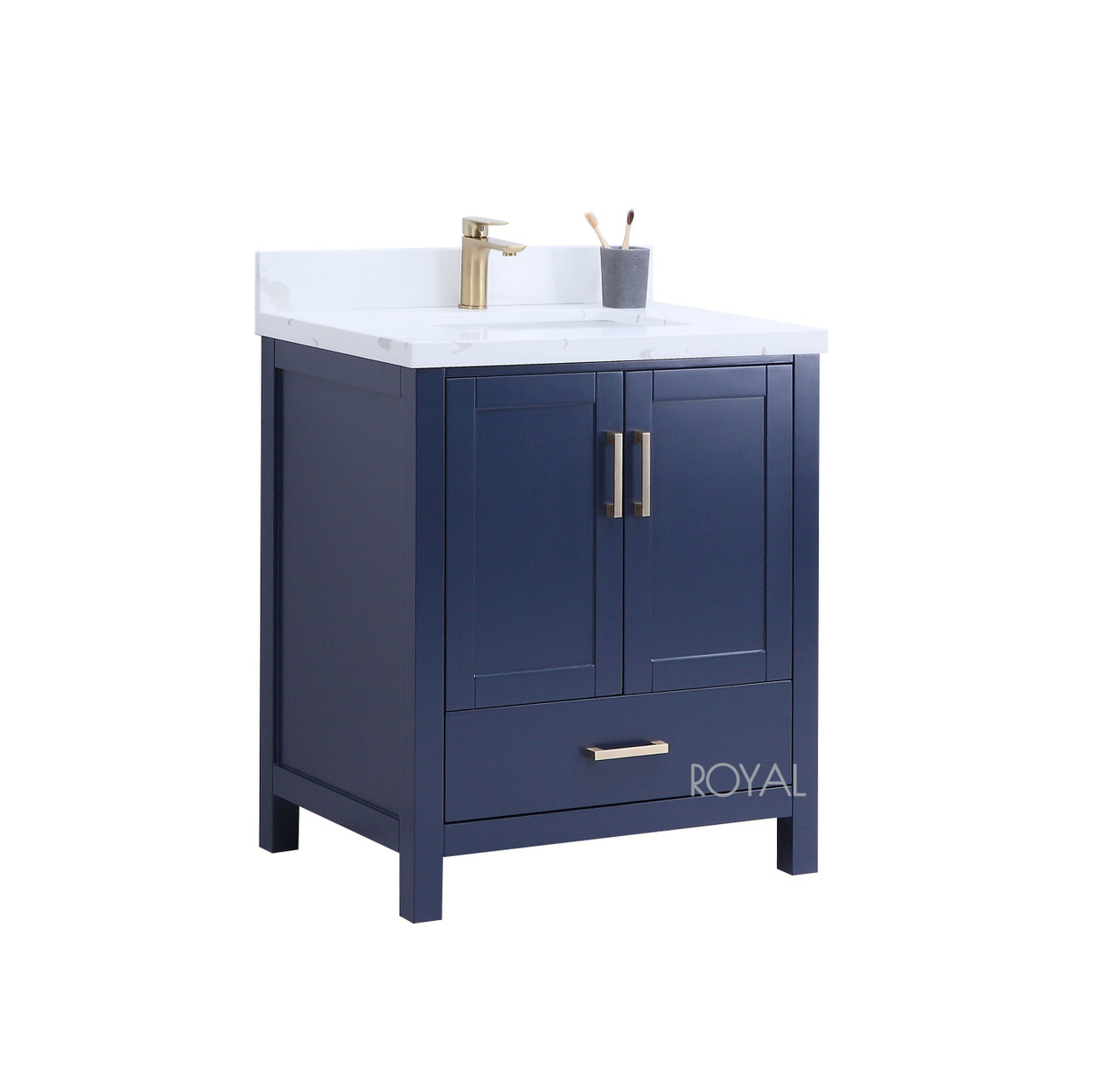 Hollywood 30" Navy Bathroom Vanity