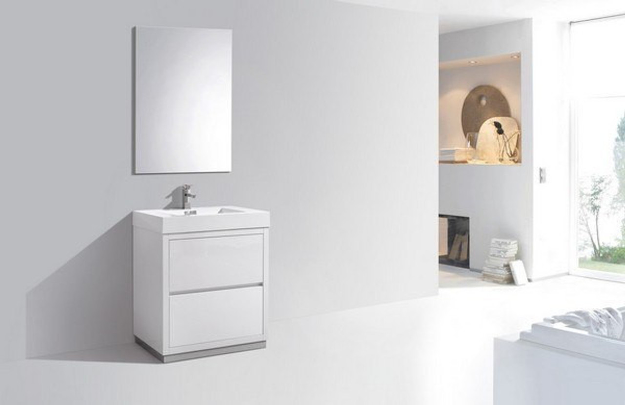 White Freestanding Bathroom Vanity