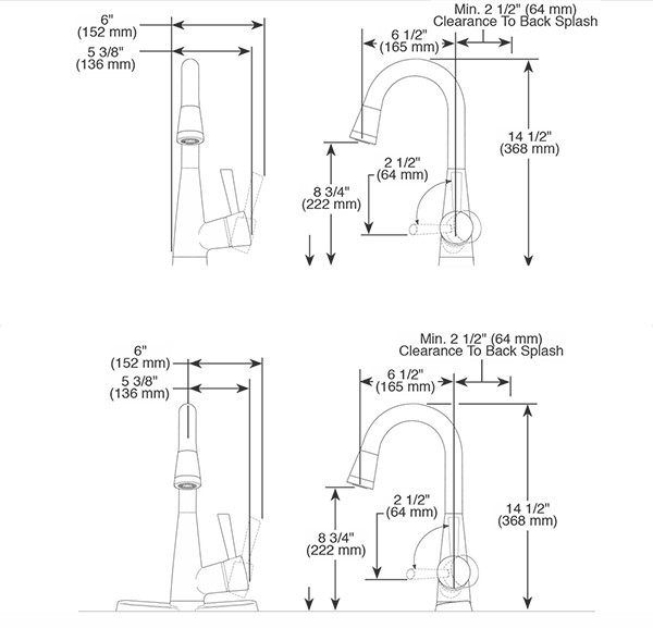 Brizo VENUTO® Single Handle PullDown Prep Faucet in Chrome Royal