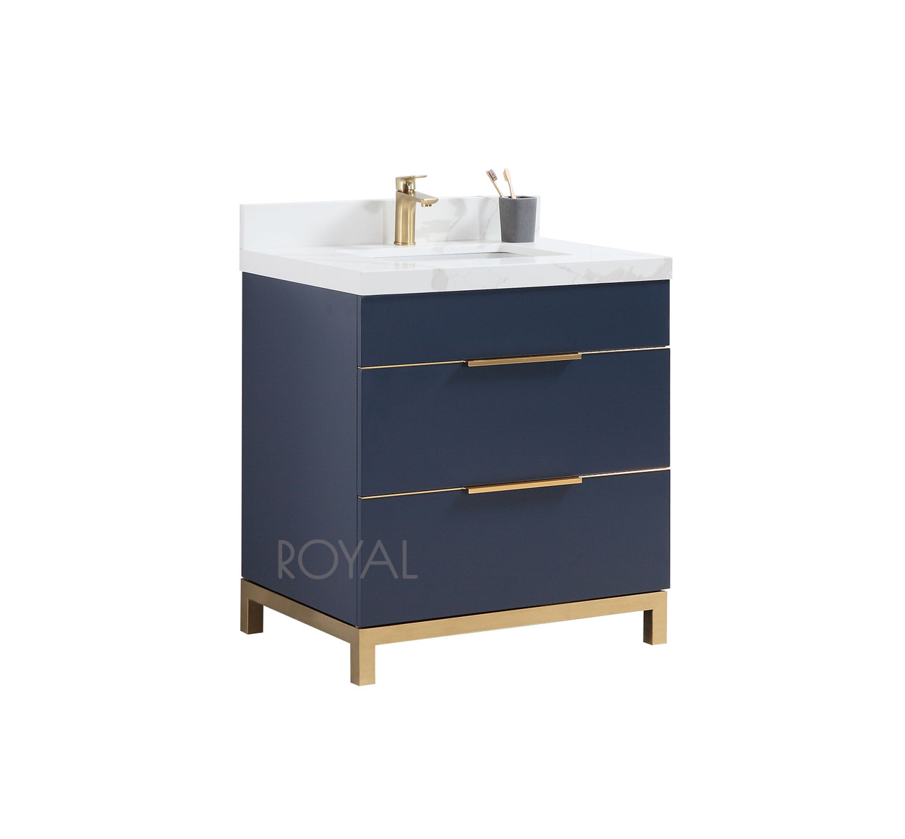 Bathroom vanity with gold hardware Clearance