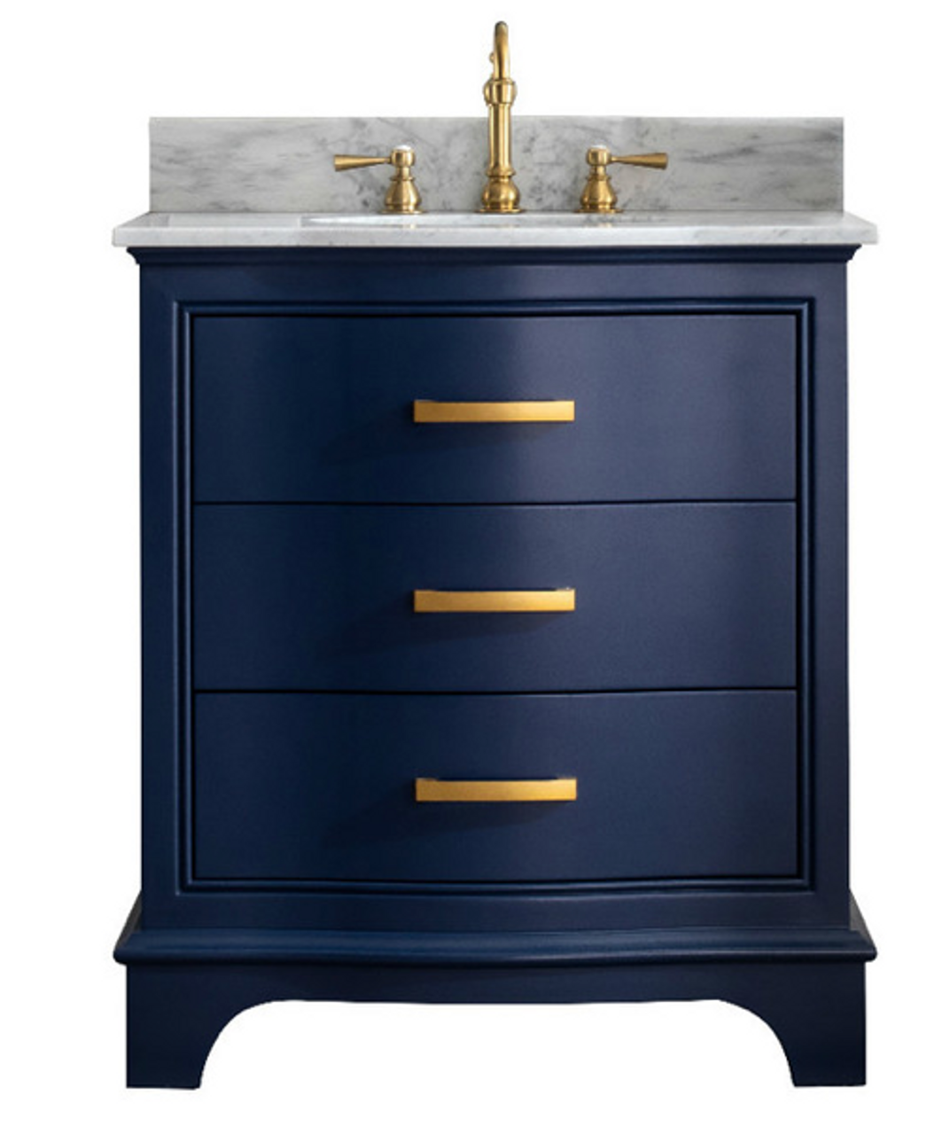 DHP Otum 24 Inch Bathroom Vanity with Sink, Navy Blue 