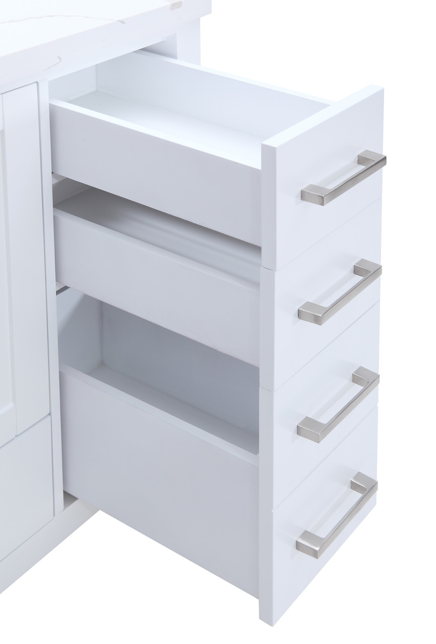 Royal Palmera Collection 42 inch White Bathroom Vanity Center Sink