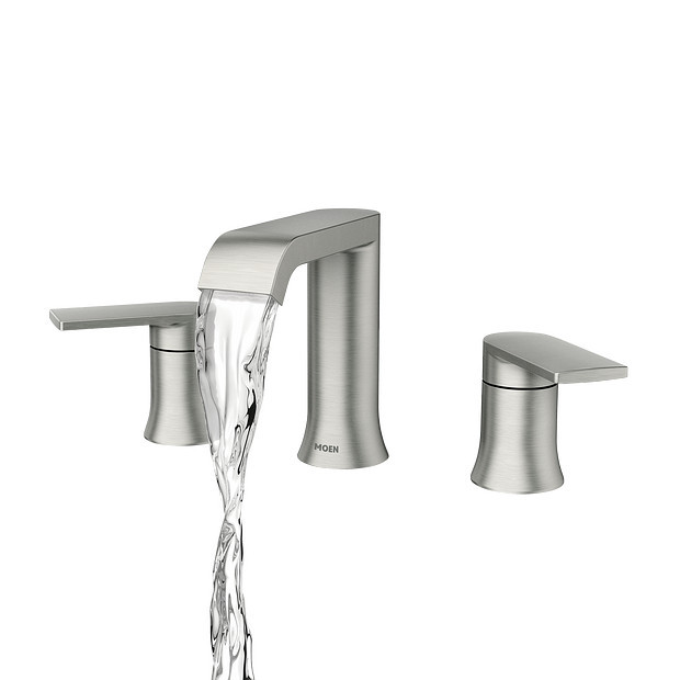 Genta Spot Resist Brushed Nickel TwoHandle Bathroom Faucet 84763SRN Royal Bath Place