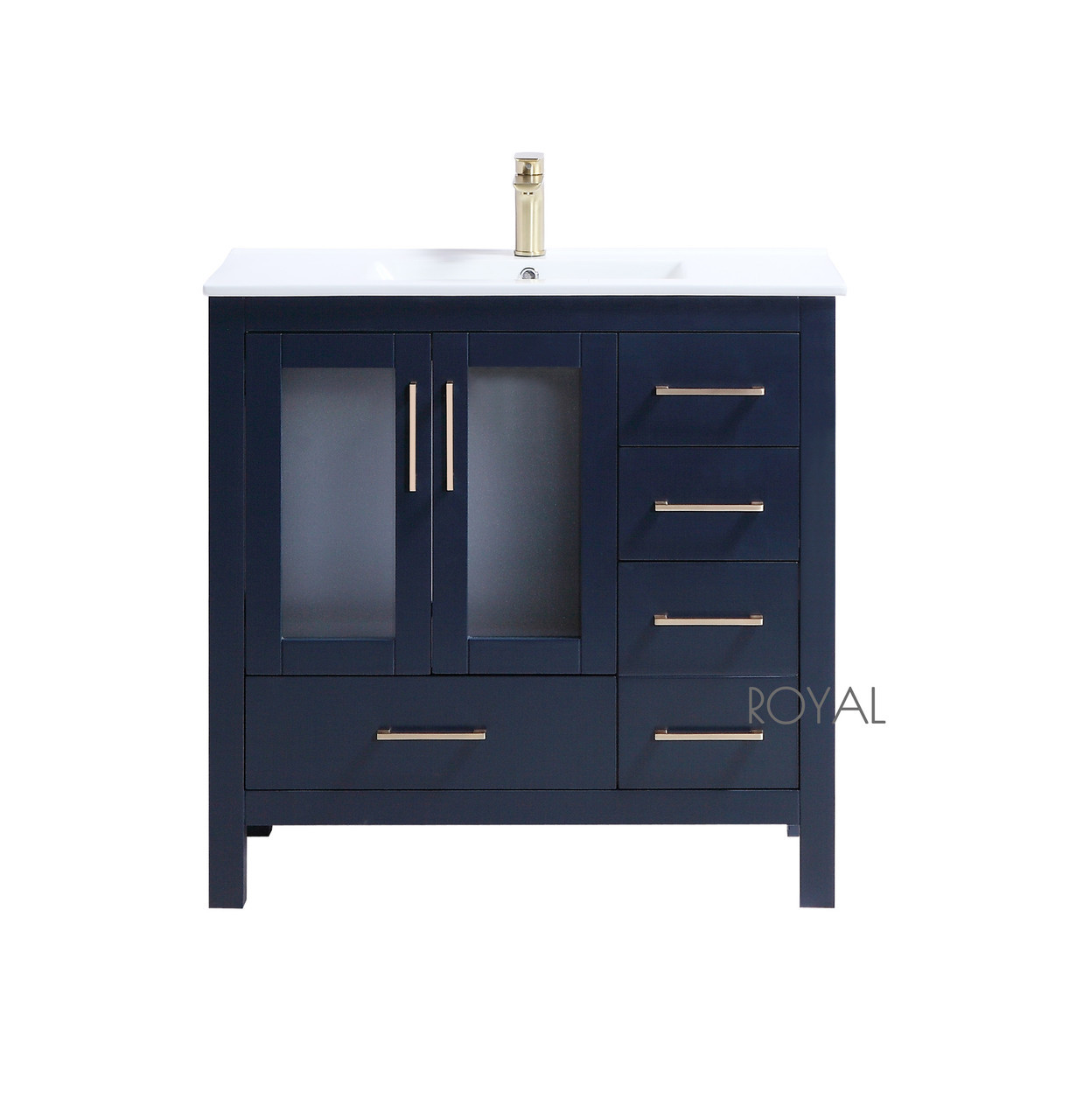 Royal Wasaga 36 inch Bathroom Vanity Navy Blue