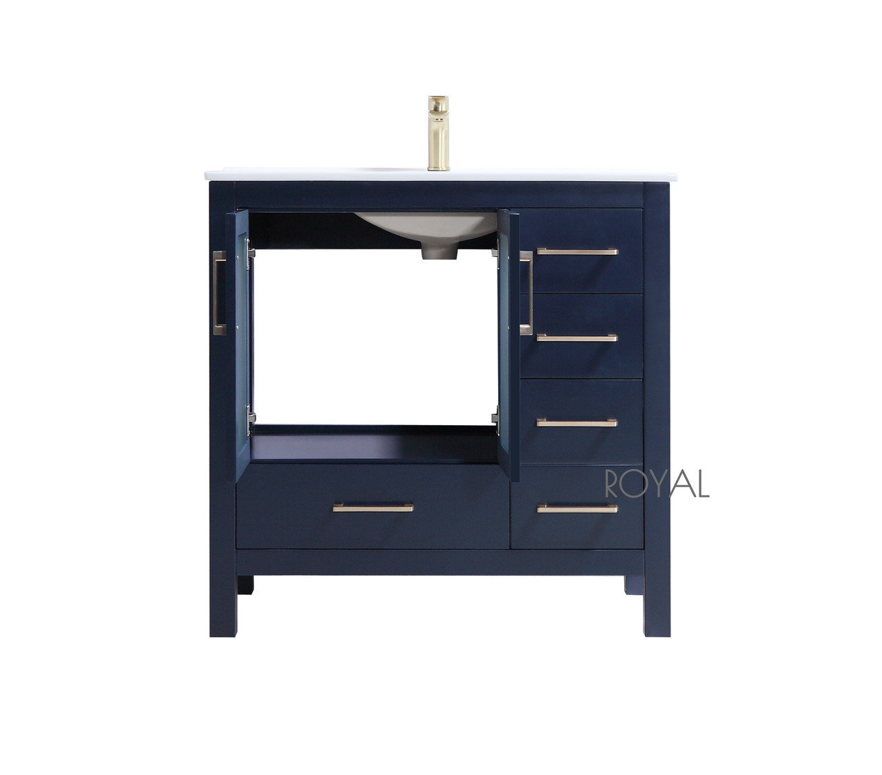 Royal Wasaga 36 inch Bathroom Vanity Navy Blue
