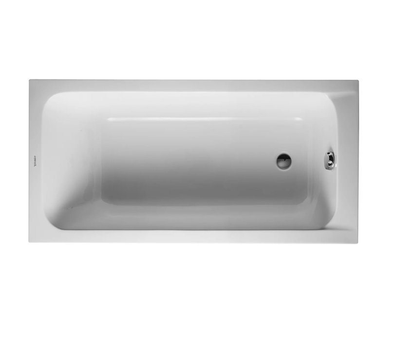 Duravit DCode 60" Drop In Acrylic Soaking Tub with Left Drain and