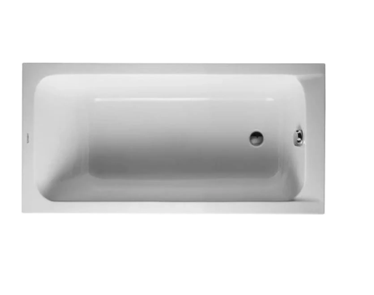 Duravit DCode 60" Drop In Acrylic Soaking Tub with Right Drain and
