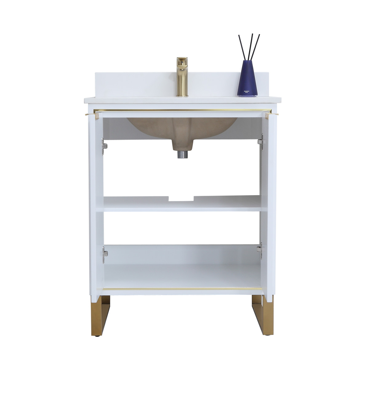 Royal Robin 24 inch Bathroom Vanity with Gold Hardware