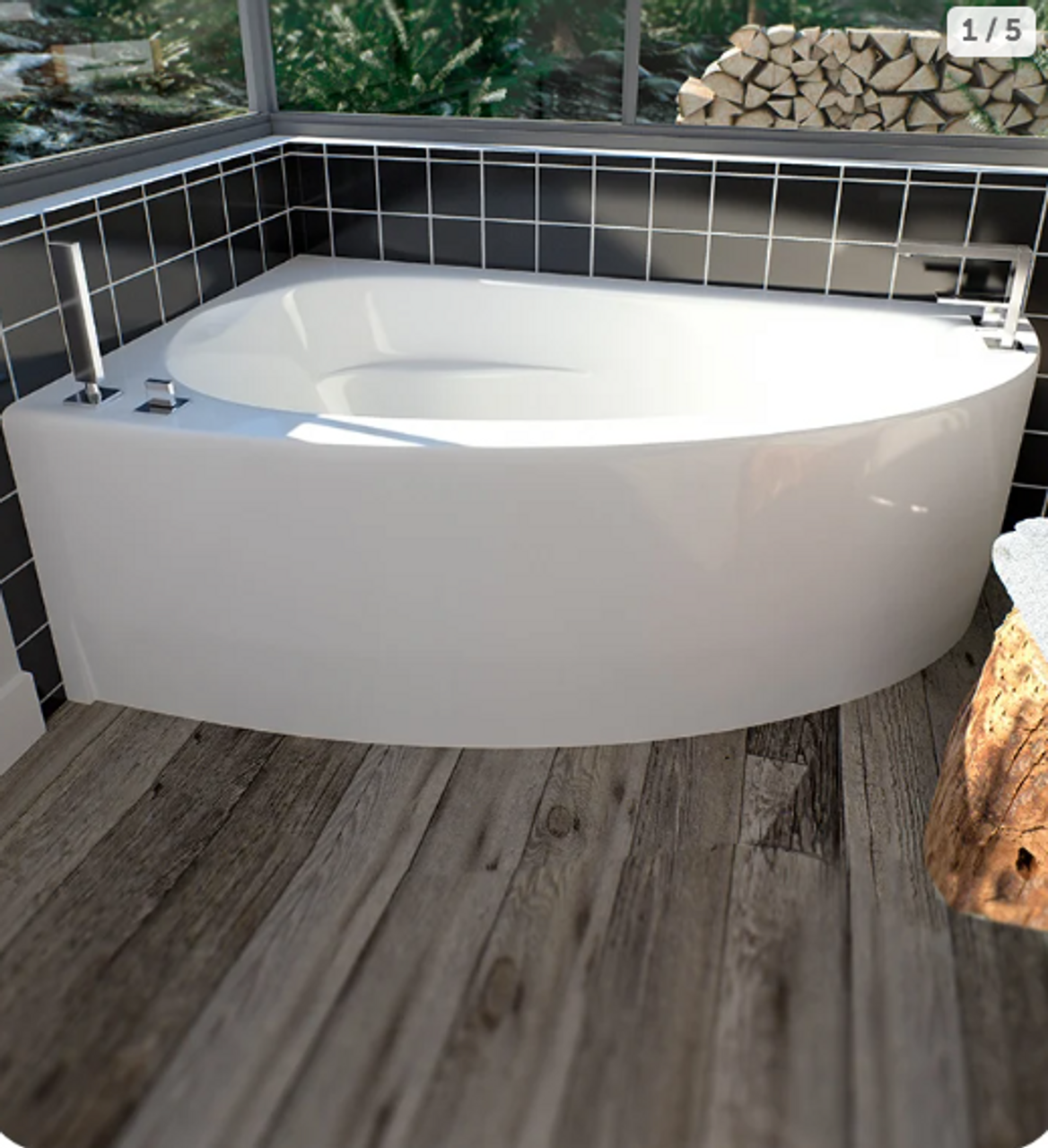 corner jacuzzi tub