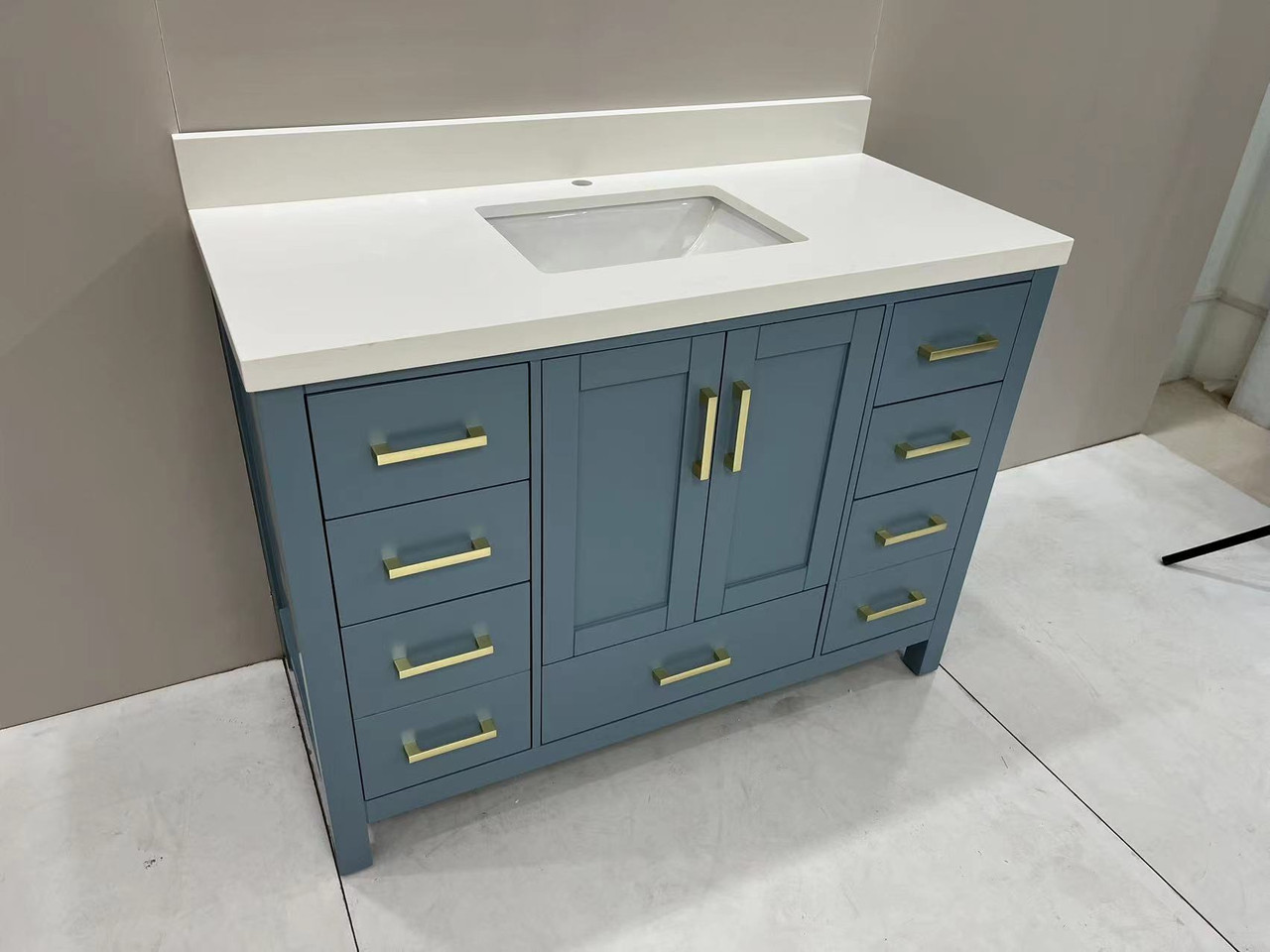 New Royal Breeze Collection 48 inch Polar Blue Bathroom Vanity