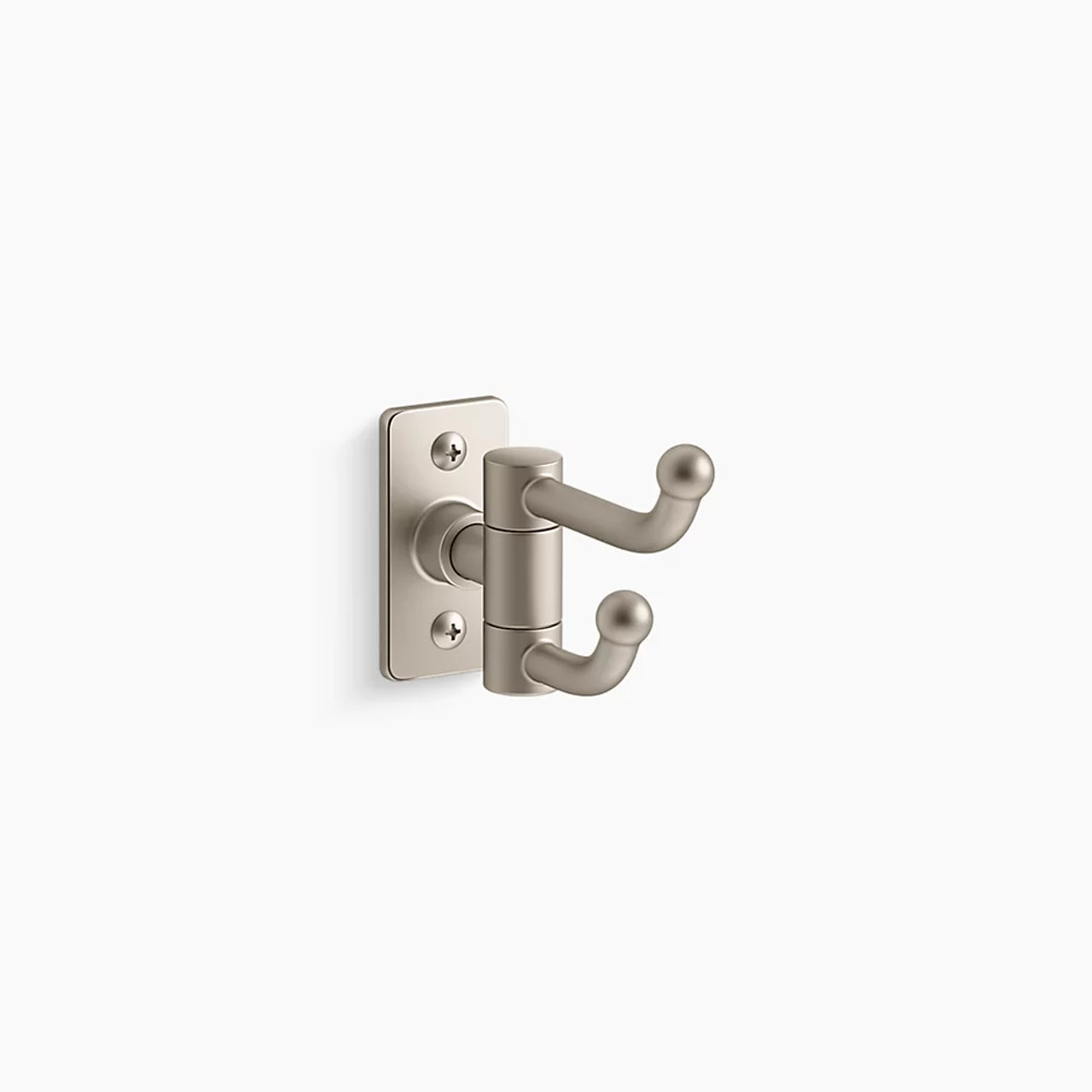 KOHLER Castia™ by Studio McGee Double robe hook - Vibrant Brushed