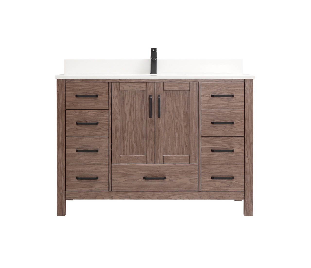 Royal Hudson 48-Inch Bathroom Vanity in Oak Finish