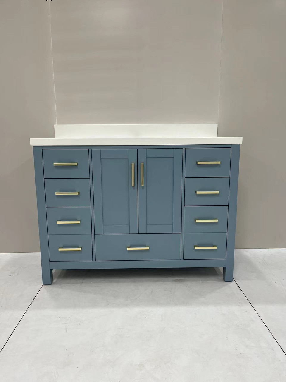 New Royal Tallahassee Collection 46 inch Polar Blue Bathroom Vanity